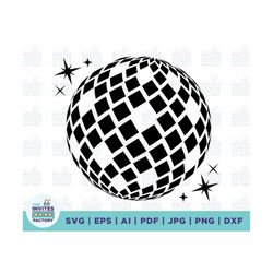 Disco Ball svg, Digital Download SVG, Cutting File for Cricut, Mirror Ball, disco ball clipart, DFX, PNG, Eps, Jpg, iron