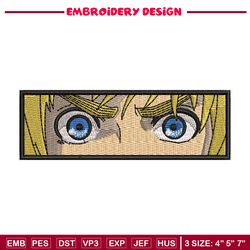 Armin eyes embroidery design, Aot embroidery, Anime design, Embroidery shirt, Embroidery file, Digital download