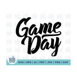 Game day Svg, sports svg, College Football Gameday Svg, football svg, Sports Baseball svg, clipart, files for Cricut Sil