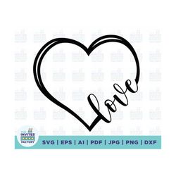 Love heart svg, love svg, Love Heart png, heart svg, Valentine's Day, Digital file, Files for cricut, shirts svg, Instan