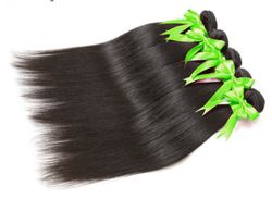 Real Hair Wig Straight Hair Natural Color Europe And America Brazil Straight Hair Curtain