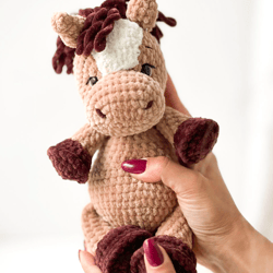 Crochet pattern horse, amigurumi