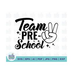 Team Preschool svg, Preschool Squad svg, preschool svg, team svg, First day of School svg, Back To School, Teacher Shirt