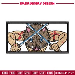 Inosuke box embroidery design, Inosuke embroidery, Anime design, Embroidery shirt, Embroidery file,Digital download