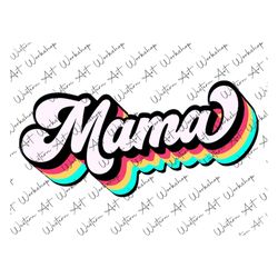 Retro Mama Png, Mama Sublimation Design, Retro Png, Boho Png, Retro Sublimation Design, Boho Sublimation Design, Sublima