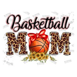 Basketball Leopard Mom Design Png, Digital Download PNG,Sports Sublimation,Love Sports, Sport Sublimation, Sport Png,Dig