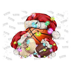 Christmas Basketball Baseball Football Png Sublimation Design,Merry Christmas Png,Football Png,Baseball Png,Basketball P