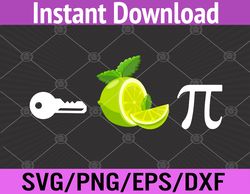 Funny Pi Day Key Lime Pie Math Teacher Nerd Svg, Eps, Png, Dxf, Digital Download