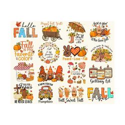 Fall Png Bundle, Autumn Sublimation Bundle, Hello Autumn, Pumpkin Png, Thanksgiving Png, Fall Vibes Png, Coffee mug Png,