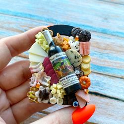 Magnet Halloween Charcuterie Board with Wine