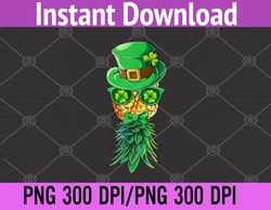 Mask Swinger Upside Down Pineapple St Patrick's Day Funny PNG Digital Download