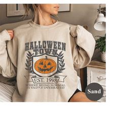 Halloween Town Sweatshirt and Hoodie, Witchy Things Shirt, Spooky Sweatshirt, Skeleton Shirt, Funny Halloween Shirt, Hal