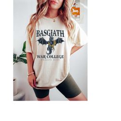 Basgiath War College UNISEX Comfort Colors Shirt, Fourth Wing Tee T-shirt, Dragon Rider Violet Sorrengail Xaden Riorson