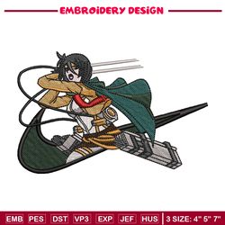 Mikasa swoosh embroidery design, Aot embroidery, Nike design, Embroidery shirt, Embroidery file, Digital download