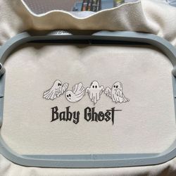 Baby Ghost Embroidery Design, Customized Halloween Embroidery Machine Design, Custom Embroidery, Embroidery File