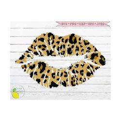 Leopard Print Lips svg, Cheetah svg Mom svg Mama svg Animal Print svg files for Cricut Downloads Silhouette Clip Art