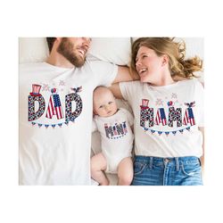 4th of July Png Bundle, Family Matching Shirt Design, Patriotic Png, All American Png, Independence Day Gift, American F