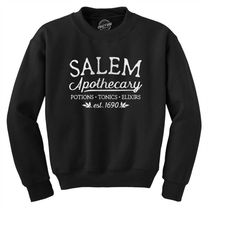 Salem Apothecary, Halloween Crewnecks, Witch Crewneck, Witch Shirts, Funny Sweatshirts, Funny Halloween Shirts, Vintage