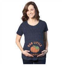 Halloween Shirts For Pregnant Moms, Pumpkin Pregnancy Shirt, Halloween Pregnant Gift, Halloween Costume Pregnant, Our Li