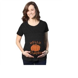 Halloween Shirts For Pregnant Moms, Pumpkin Pregnancy Shirt, Halloween Pregnant Gift, Halloween Costume Pregnant, Hello
