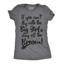 Fly With The Big Girls, Witch T Shirt, Naughty Witch Tee, Funny Halloween Shirt Women, Halloween Wedding Bachelorette T