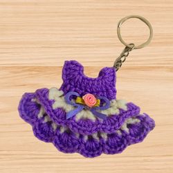 A Crochet dress keychain pdf pattern