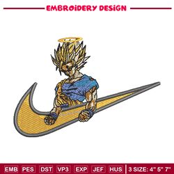 Swoosh songoku embroidery design, Dragonball embroidery, Nike design,Embroidery file, Embroidery shirt, Digital download
