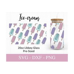 20oz ice cream libbey glass svg i popsicles can glass svg i icecream svg files for cricut i beer can glass wrap svg i sv