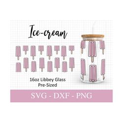 16oz ice cream libbey glass svg i popsicles can glass svg i icecream svg files for cricut i beer can glass wrap svg i sv