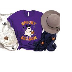 Spooky Season Shirt, Halloween Vibes, Fall Is My Favorite, Halloween Ghost Tee, Gift For Halloween, Halloween Matching S