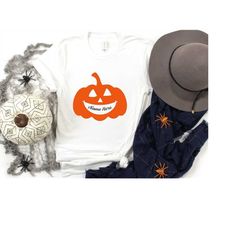 Customizable Pumpkin Shirt, Halloween Theme Your Name On Short Sleeve Shirt, Halloween Vibes, Spooky Season, Halloween G