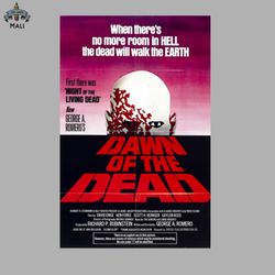 Dawn of the Dead 1978 Original Movie Poster Sublimation PNG Download