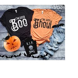 Im Her Boo Shirt, Im His Ghoul Shirt, Halloween Couple Shirt, Halloween Shirts, Halloween Couple Shirt, Boo Ghoul Shirts