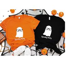 spooky baby halloween shirt, halloween ghost tee, spooky season, fall is my favorite, comfort colors, halloween matching