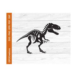 Dinosaur SVG, Dinosaur Skeleton SVG, Dinosaur Clipart, Dinosaur Cut File, Dinosaur Fossil SVG, Dinosaur Bones Svg, Dinos