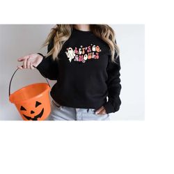 Let's Go Ghouls Shirt, Halloween Sweatshirt, Cute Ghost Shirt, Ghost Sweatshirt, Retro Halloween Tee, Hippie Halloween S