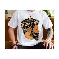 Black Father Svg, Father's Day Svg, Black Dad Svg, Afro King Father Svg, African American Black Father Svg, African Amer