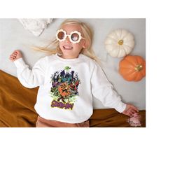 Scoobydo Halloween Sweatshirt, Halloween Gift Hoodie, Womens Halloween Sweatshirt, Funny Halloween Sweater, Toddler Hall
