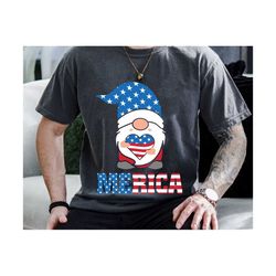 Merica Gnomes Svg, Patriotic Svg, 4th of July Svg, Gnome Svg, 4th of July Shirt Design, Independence Day Gift, Memorial