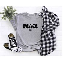 Peace Shirt, Peace Sign T-shirt, Show Peace Shirt, Inspirational Tee, Love Shirt, Tops And Tees, Peace Tee, Love Tee