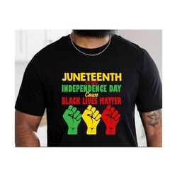 Juneteenth 1865 Svg, Juneteenth Svg, Black History Svg, 06 19th 1865 is My Independence Day Because Black Lives Matter,
