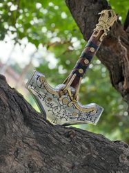 God of War: Ragnarok Viking Norse Thor's Hammer, Mjolnir Thunder Hammer Cosplay. God of War Hammer, Thor Hammer Present