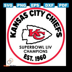 Kansas City Chiefs Super Bowl Champions Svg, Sport Svg, Super Bowl 2021 Svg, Kansas City Chiefs Svg, Kansas City Chiefs