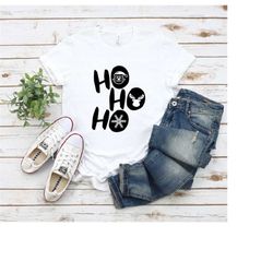 Ho Ho Ho Shirt, Santa Shirt, Cute Christmas T-Shirt, Christmas Gift, Holiday Shirt, Winter Shirt, Youth Toddler Tees, Ba