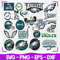 Philadelphia Eagles bundle, Philadelphia Eagles Team Svg, Philadelphia Eagles Svg, NFL Teams svg, NFL Svg, Png Dxf
