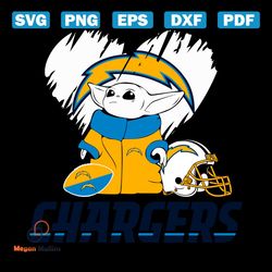 Baby Yoda Love Los Angeles Chargers Svg, Sport Svg, Baby Yoda Svg, Star Wars Svg, Los Angeles Chargers Svg, Los Angeles