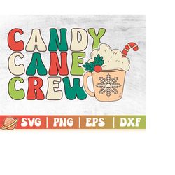 Candy Cane Crew Png | Candy Cane Christmas Svg | Happy Holidays | Xmas Squad Svg | Christmas Cricut File | Cookie Baking