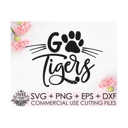 Football SVG, Go Tigers SVG, Tigers Football SVG, Tigers Shirt Cut File, Tiger Baseball svg, Fall Football svg file for