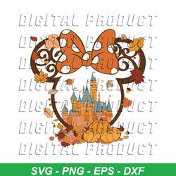 Vintage Minnie Fall SVG Disney Magic Kingdom SVG File