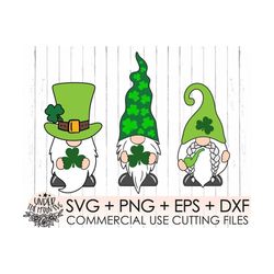 Gnome SVG, St. Patrick's Day Gnome SVG,  Leprechaun SVG, Four Leaf Clover, Rainbow Svg, Leprechaun, Holiday Svg,Silhouet